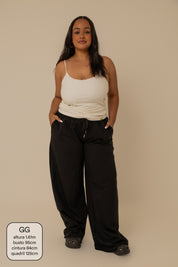 calça de moletom cozy wide | calça de moletom feminina ampla com bolsos grandes