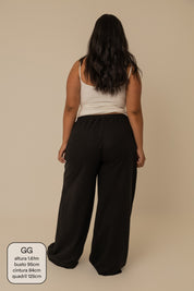 calça de moletom cozy wide | calça de moletom feminina ampla com bolsos grandes
