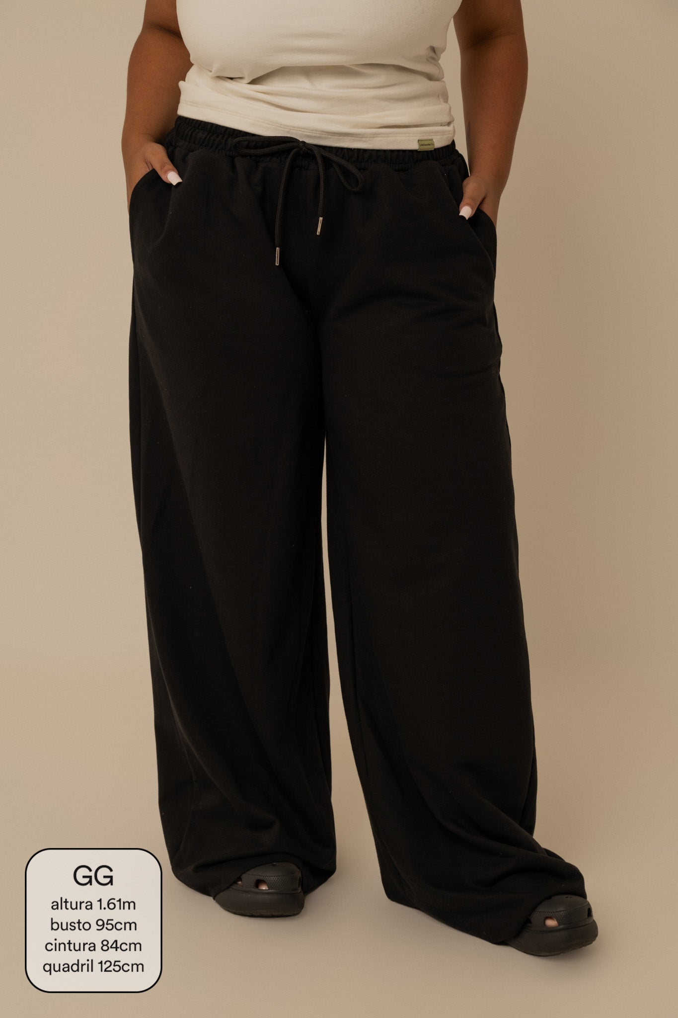 calça de moletom cozy wide | calça de moletom feminina ampla com bolsos grandes
