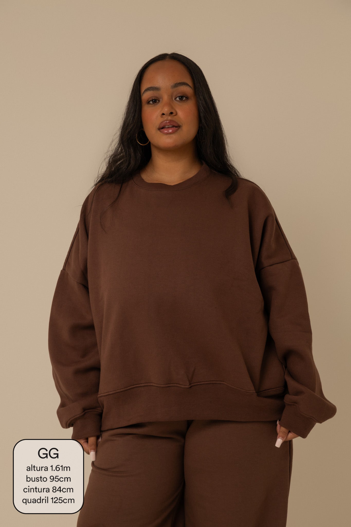 moletom oversized cozy | moletom sem capuz