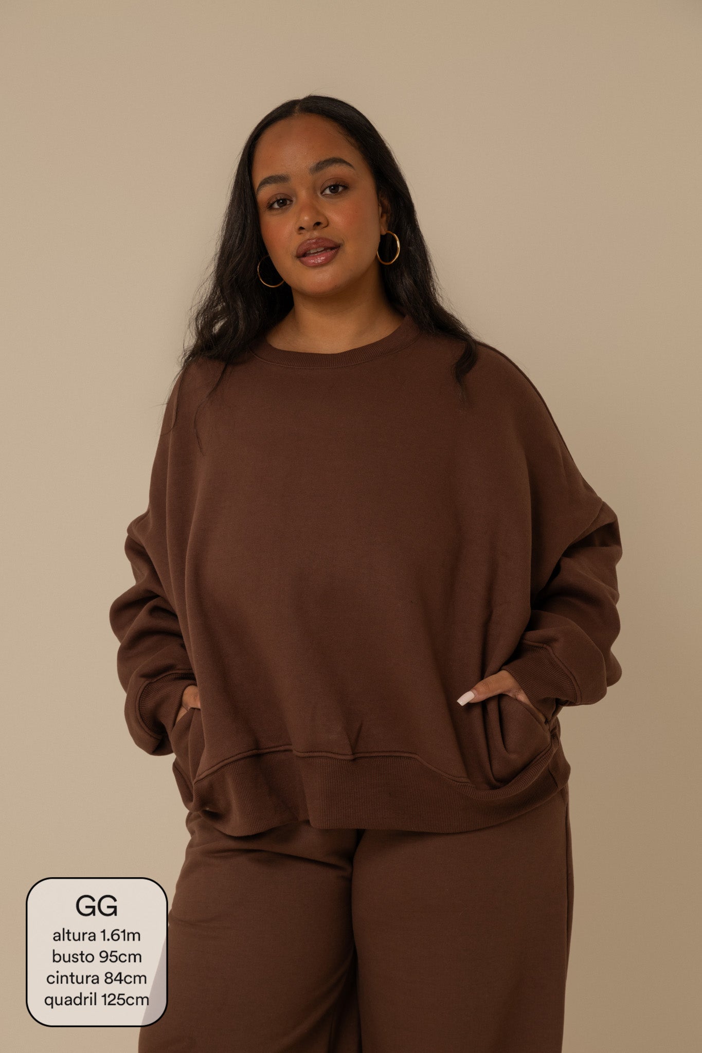moletom oversized cozy | moletom sem capuz