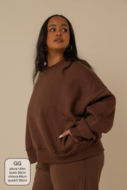 moletom oversized cozy | moletom sem capuz