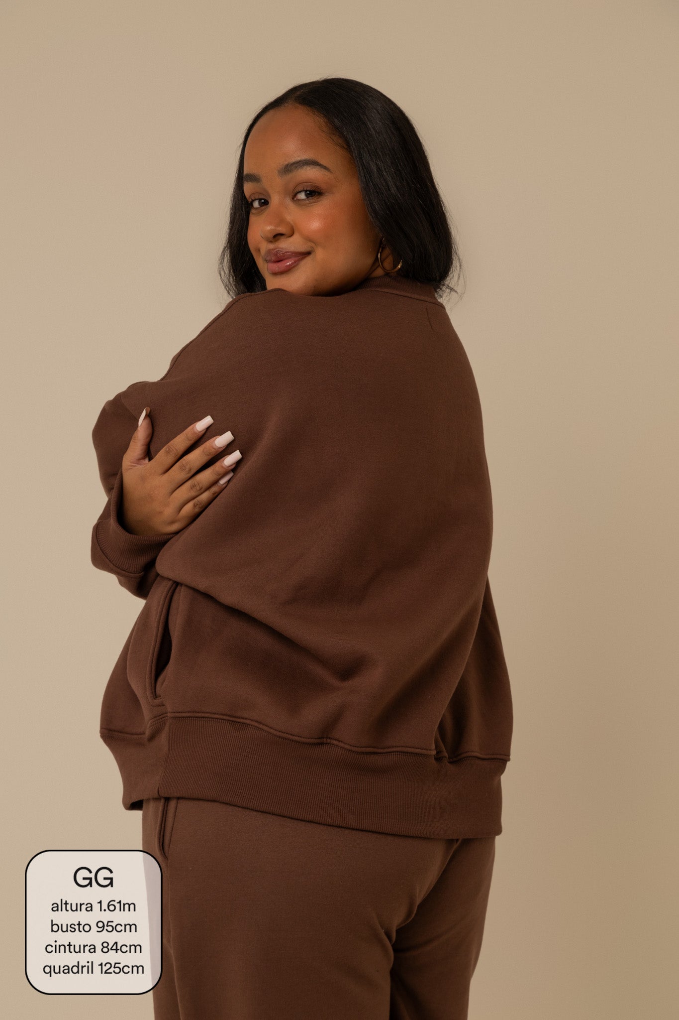 moletom oversized cozy | moletom sem capuz