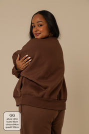 moletom oversized cozy | moletom sem capuz