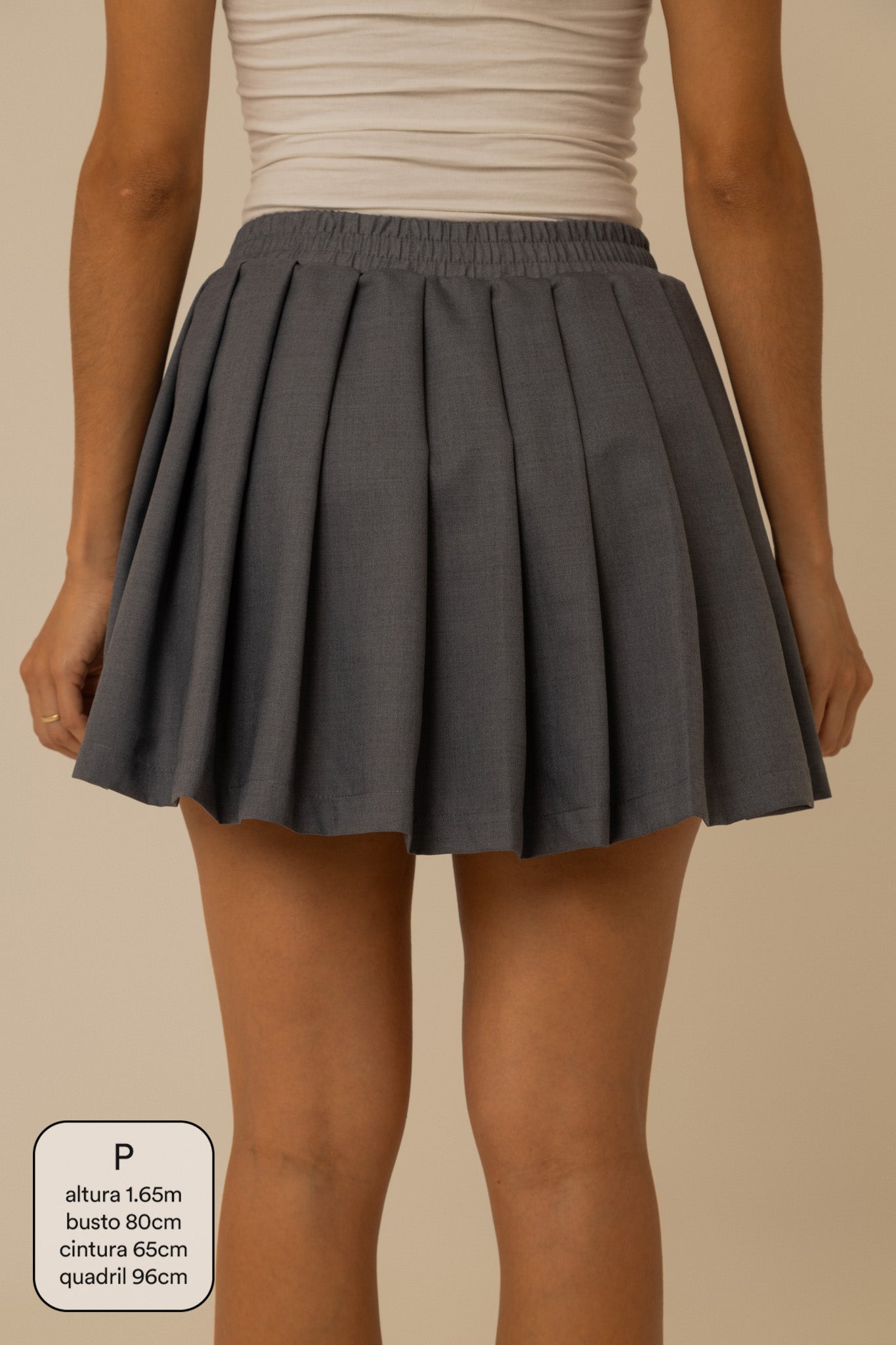 short saia plissado lela & kappa | saia plissada com short embutido