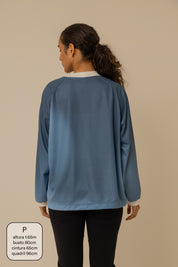 camisa jersey manga longa lela & kappa | camisa de time feminina oversized estilo vintage