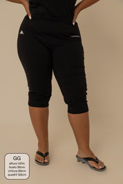 calça capri lela & kappa | calça capri de malha feminina esportiva