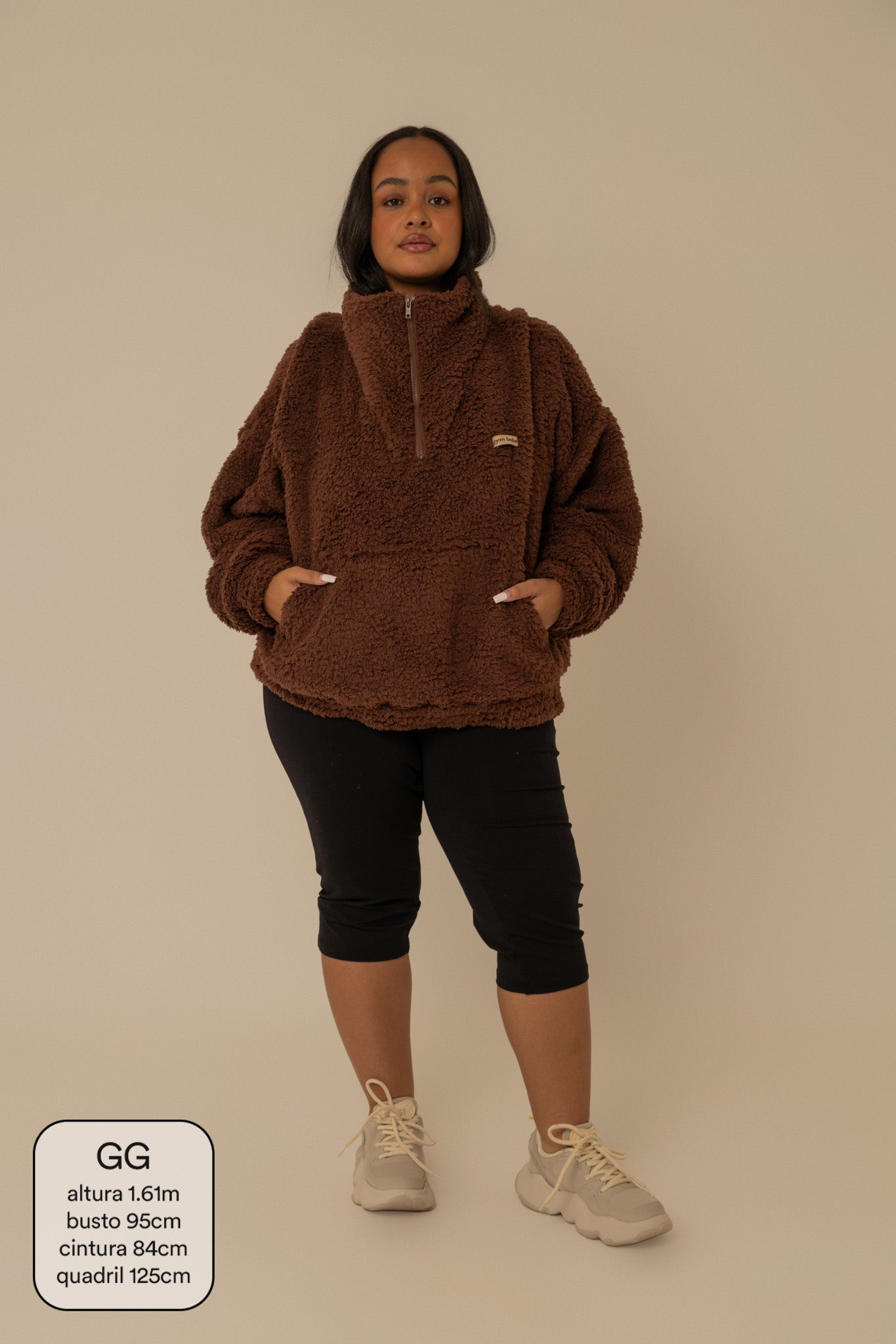 moletom gym babe peludinho cozy | moletom feminino oversized peluciado