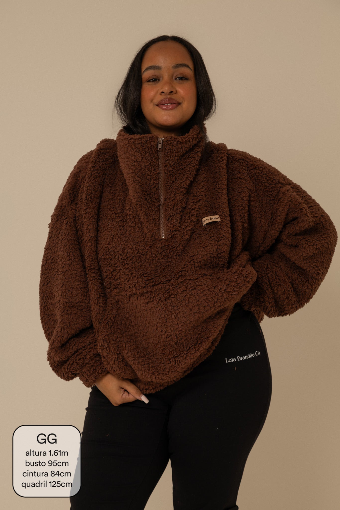 moletom gym babe peludinho cozy | moletom feminino oversized peluciado