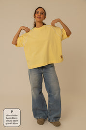 camisetão oversized com recorte lela & kappa