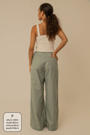calça alfaiataria lela & kappa | calça feminina de alfaiataria wide leg