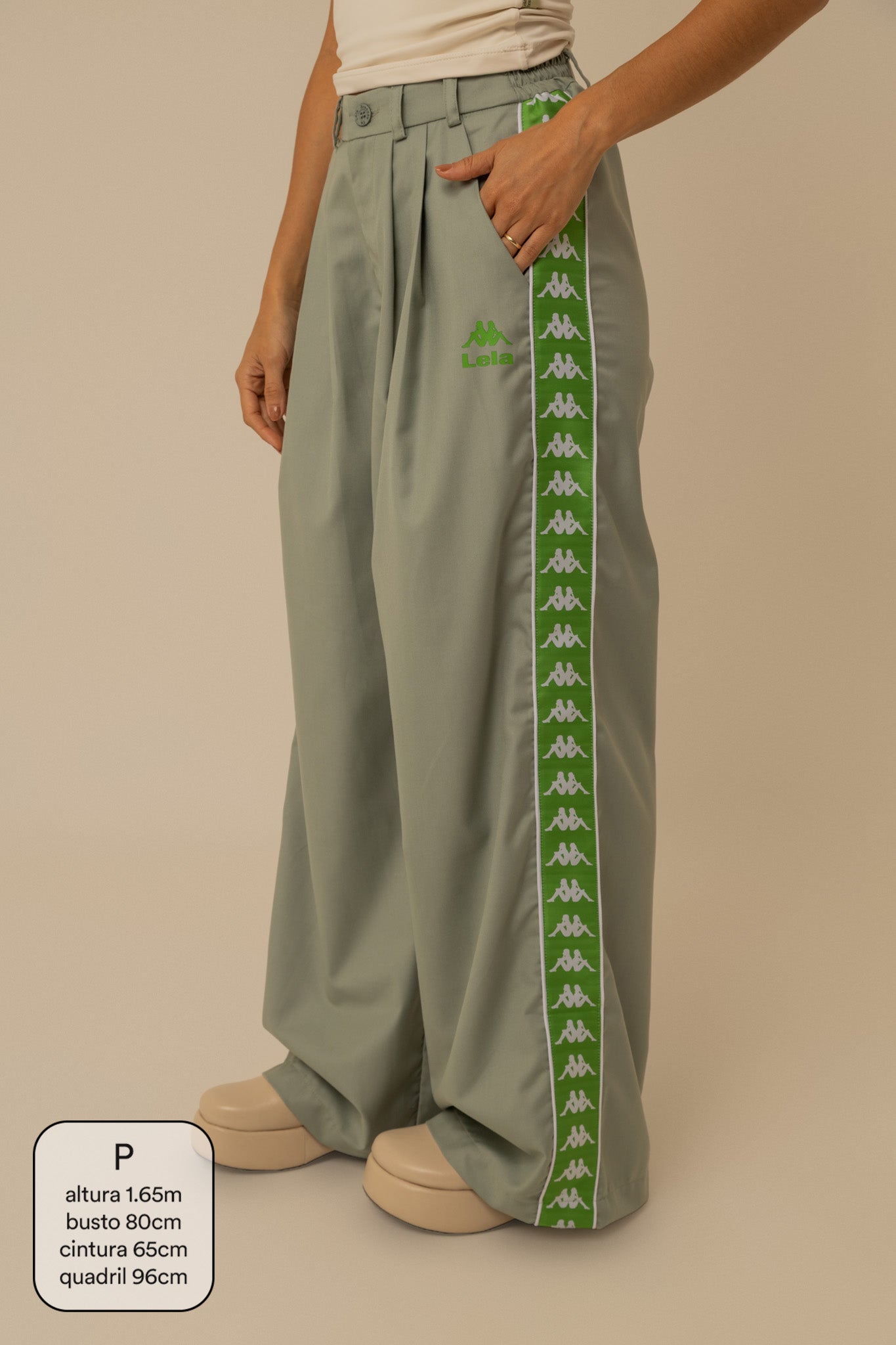 calça alfaiataria lela & kappa | calça feminina de alfaiataria wide leg