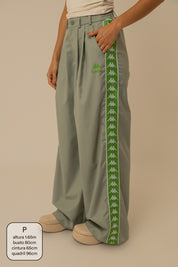 calça alfaiataria lela & kappa | calça feminina de alfaiataria wide leg