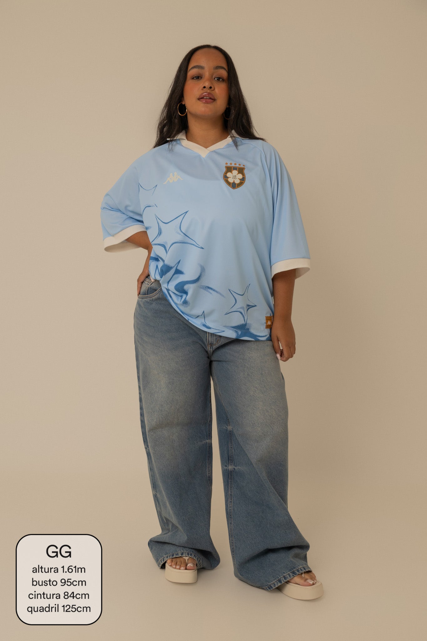 camisa jersey manga curta lela & kappa | camisa de time feminina ovesized estilo vintage
