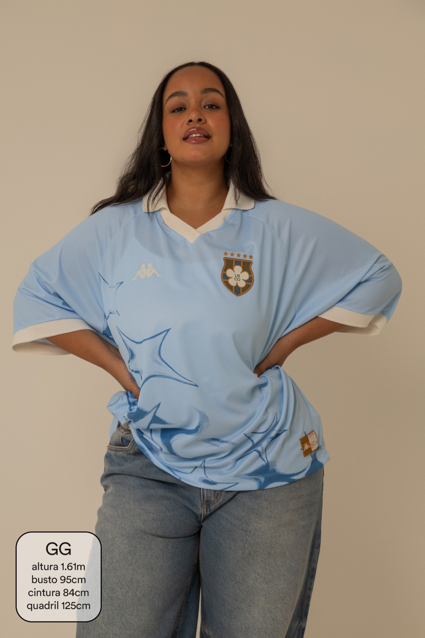 camisa jersey manga curta lela & kappa | camisa de time feminina ovesized estilo vintage