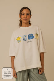 camisetão uniformes lela & kappa | camiseta oversized 100% algodão