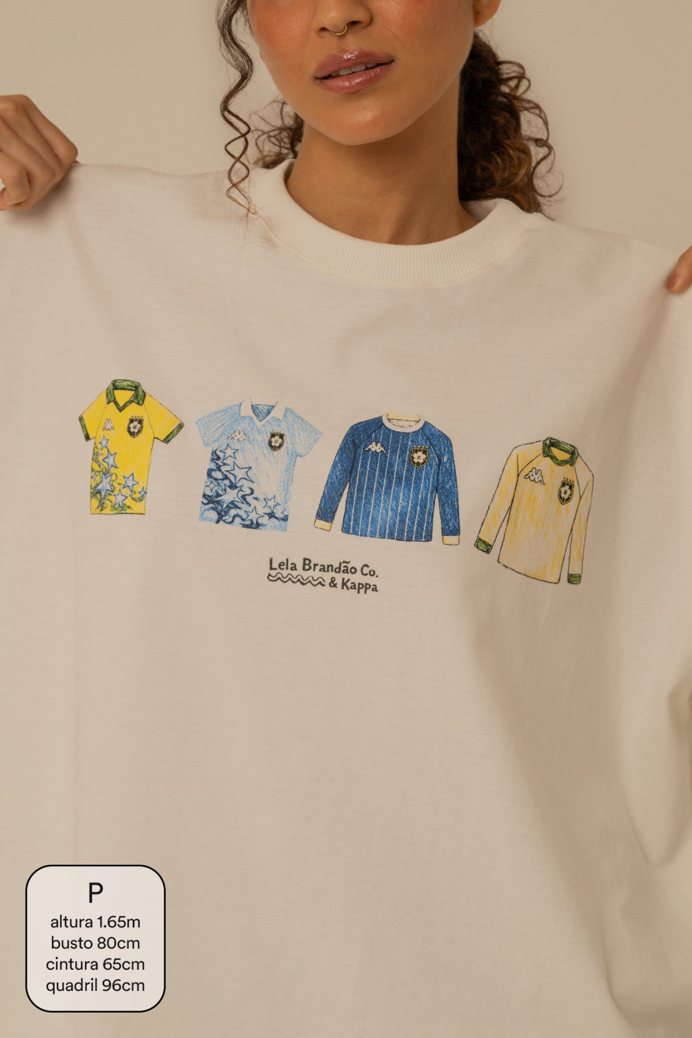 camisetão uniformes lela & kappa | camiseta oversized 100% algodão