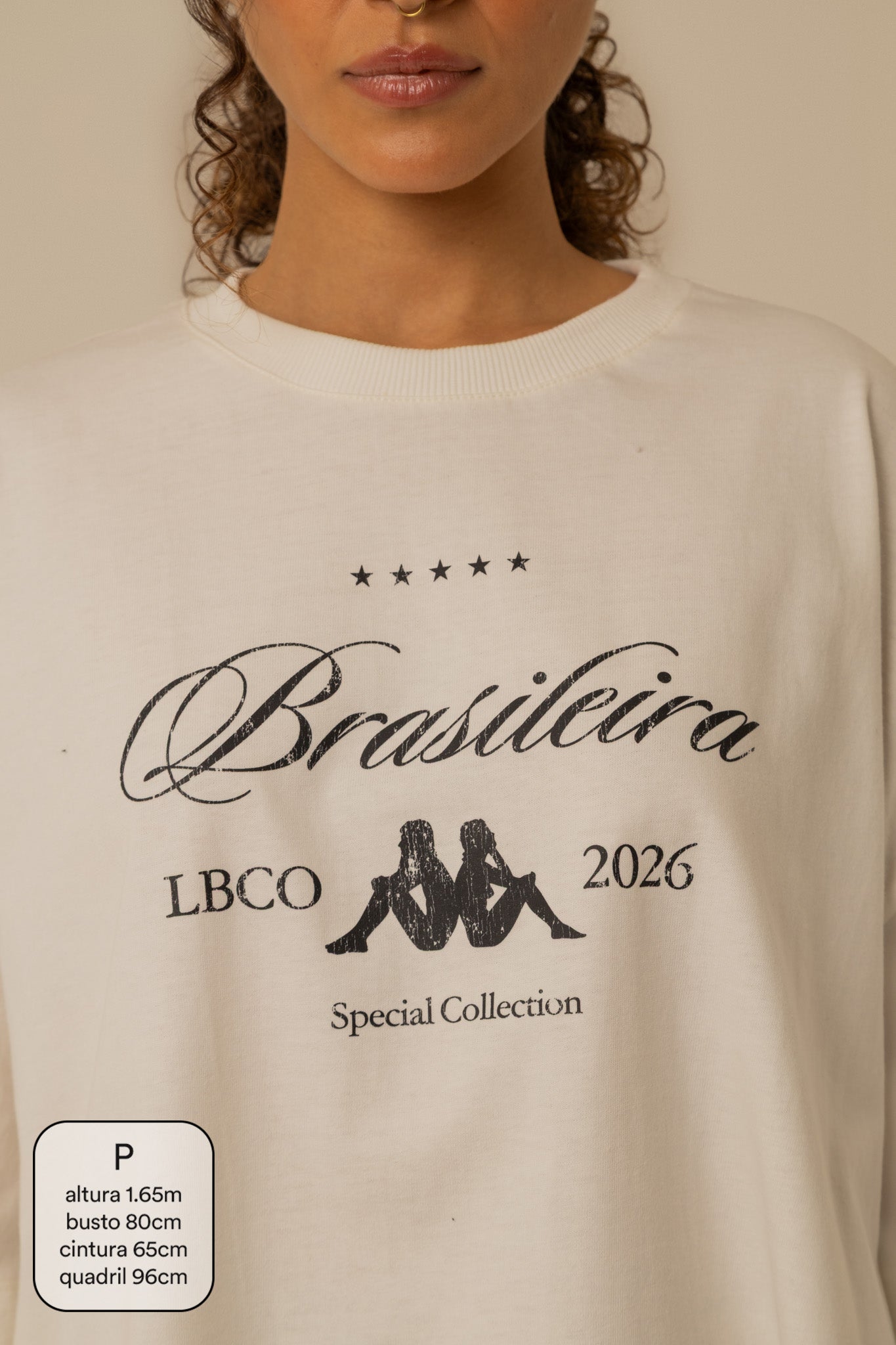 camisetão brasileira minimal lela & kappa | camiseta oversized 100% algodão