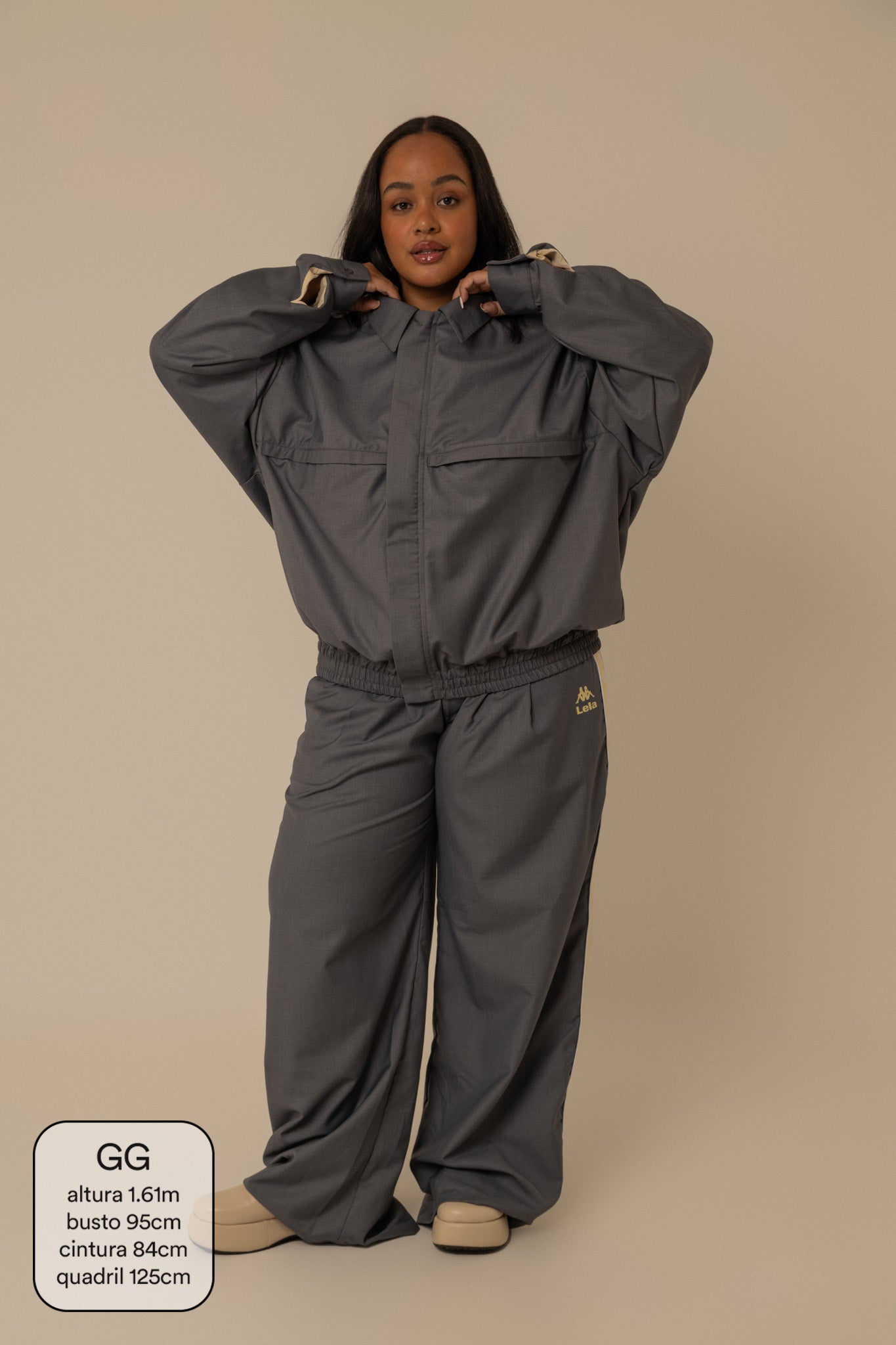 jaqueta alfaiataria lela & kappa | jaqueta alfaiataria feminina oversized