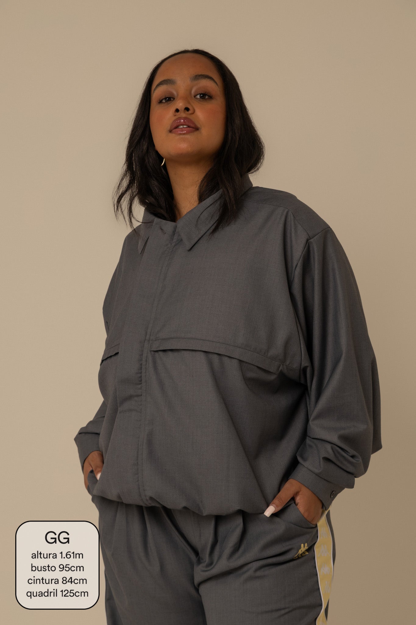 jaqueta alfaiataria lela & kappa | jaqueta alfaiataria feminina oversized
