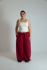 calça de moletom cozy wide | calça de moletom feminina ampla com bolsos grandes