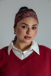 lenço tapete persa cherry