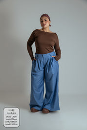 calça alfaiataria ajustável chefa