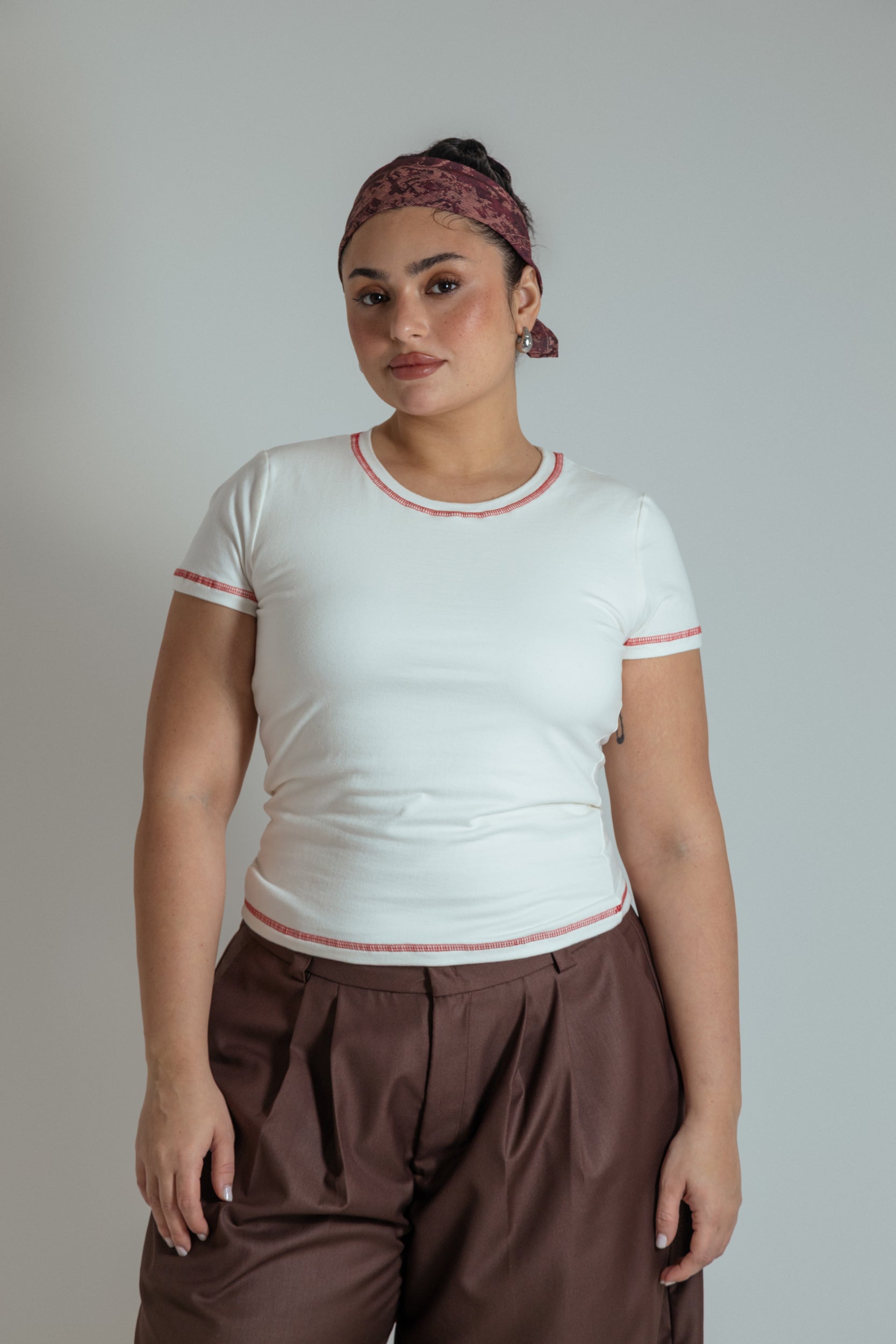 baby tee cherry de algodão