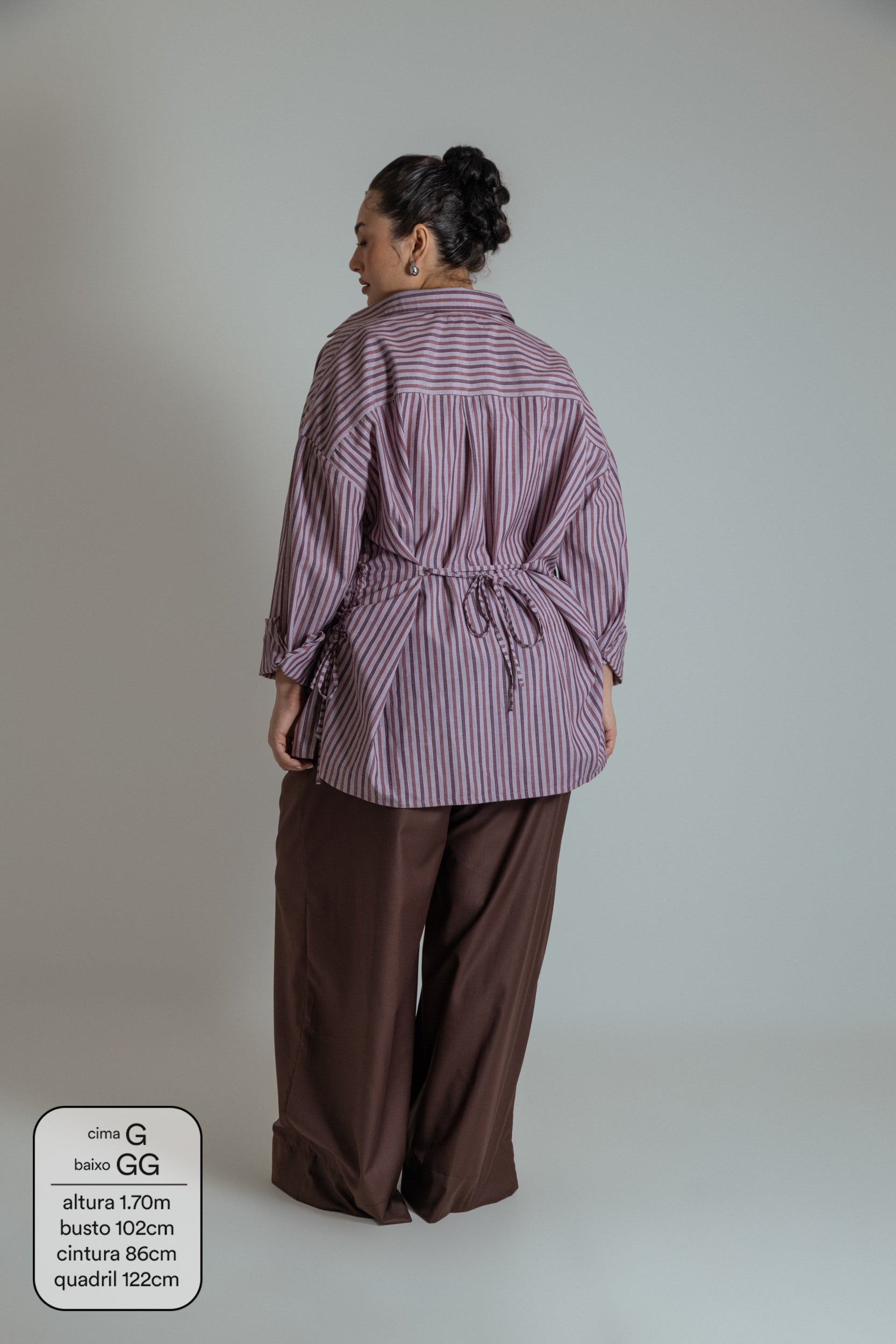 camisa laço chefa | camisa de algodão ajustável