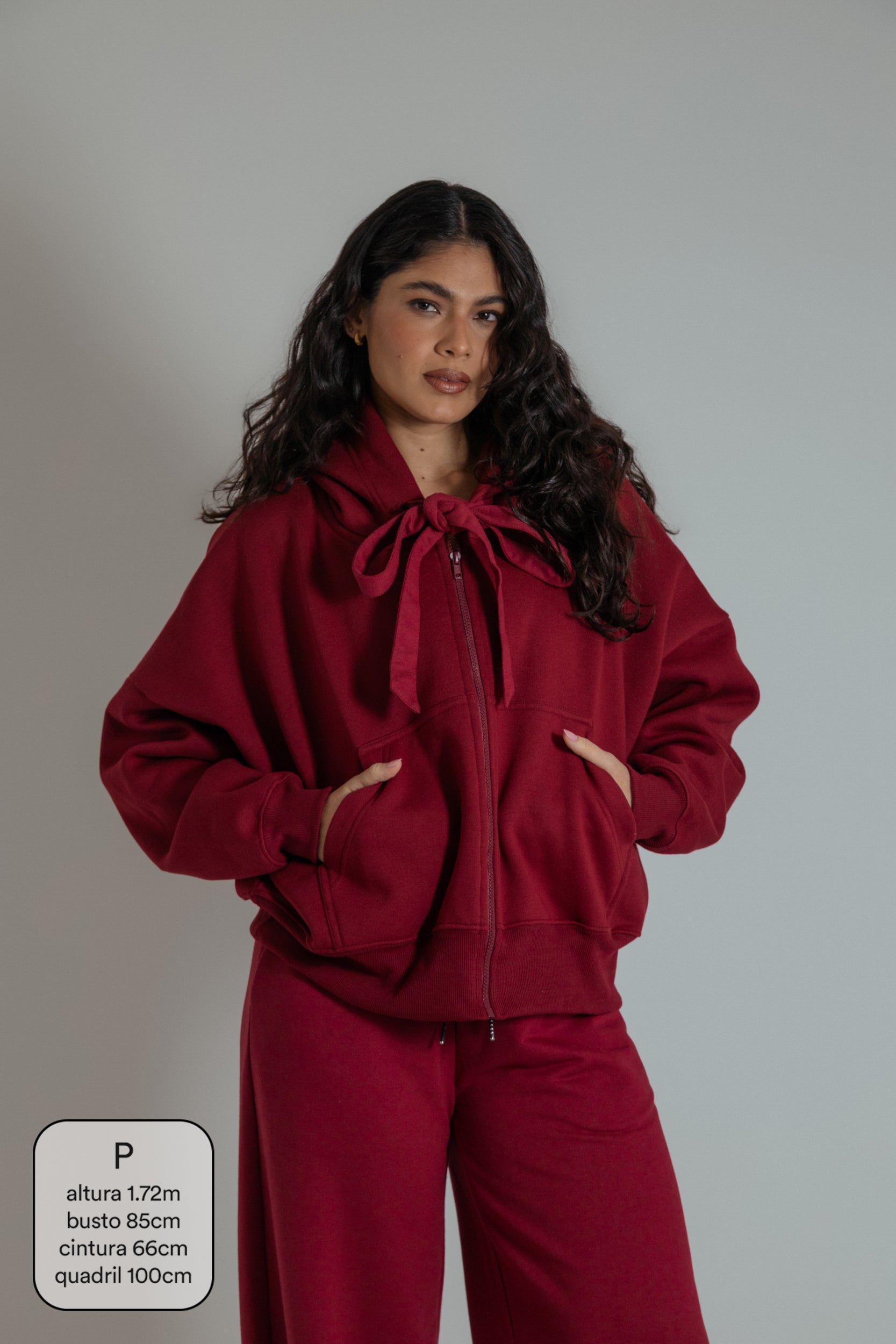 moletom laço cozy |  moletom oversized feminino com capuz e zíper