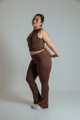 calça legging bailarina flare gym babe
