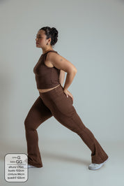 calça legging bailarina flare gym babe