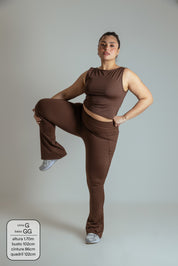 calça legging bailarina flare gym babe