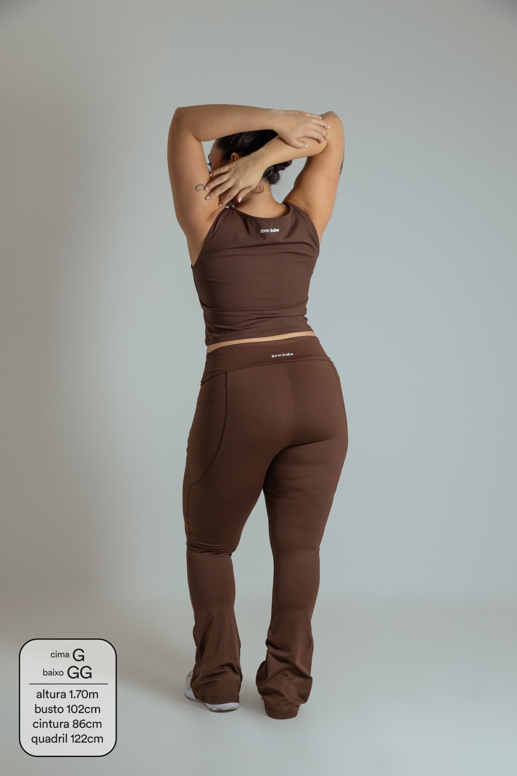 calça legging bailarina flare gym babe