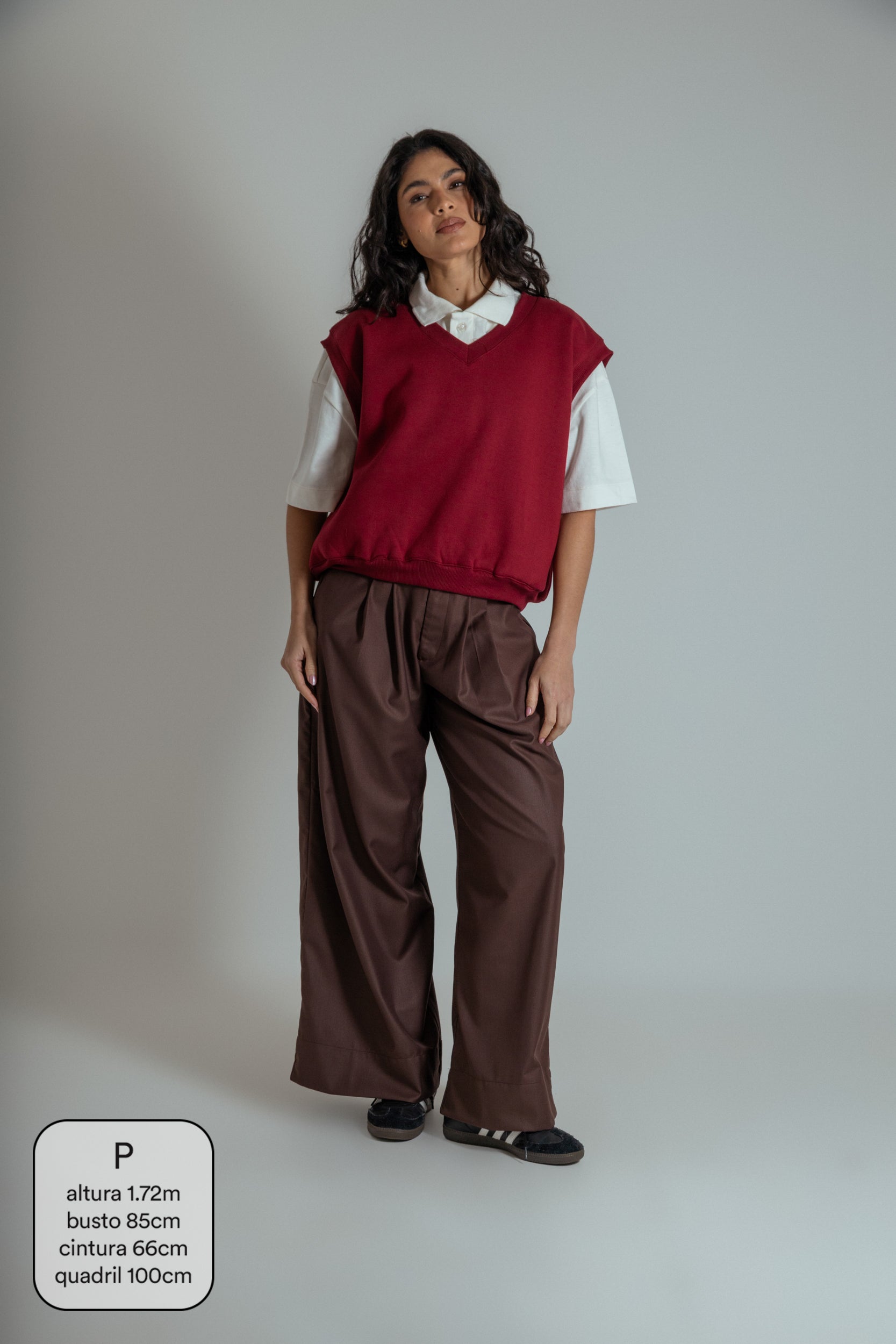 calça alfaiataria ajustável chefa