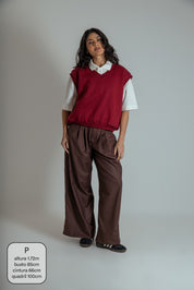 calça alfaiataria ajustável chefa