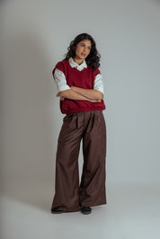 calça alfaiataria ajustável chefa