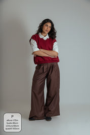 calça alfaiataria ajustável chefa
