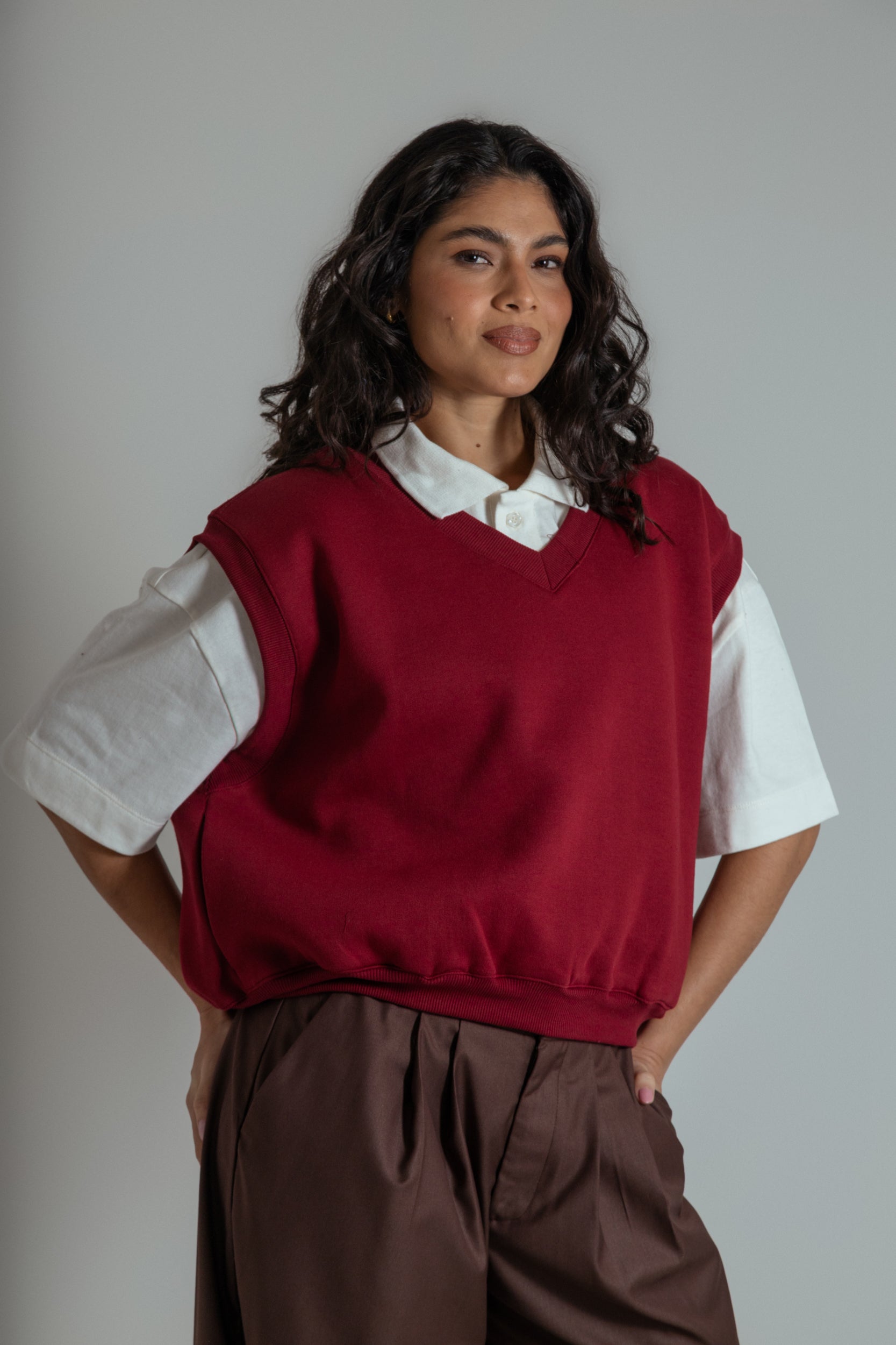 colete de moletom com bolsos