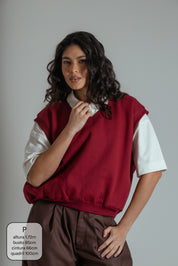 colete de moletom com bolsos