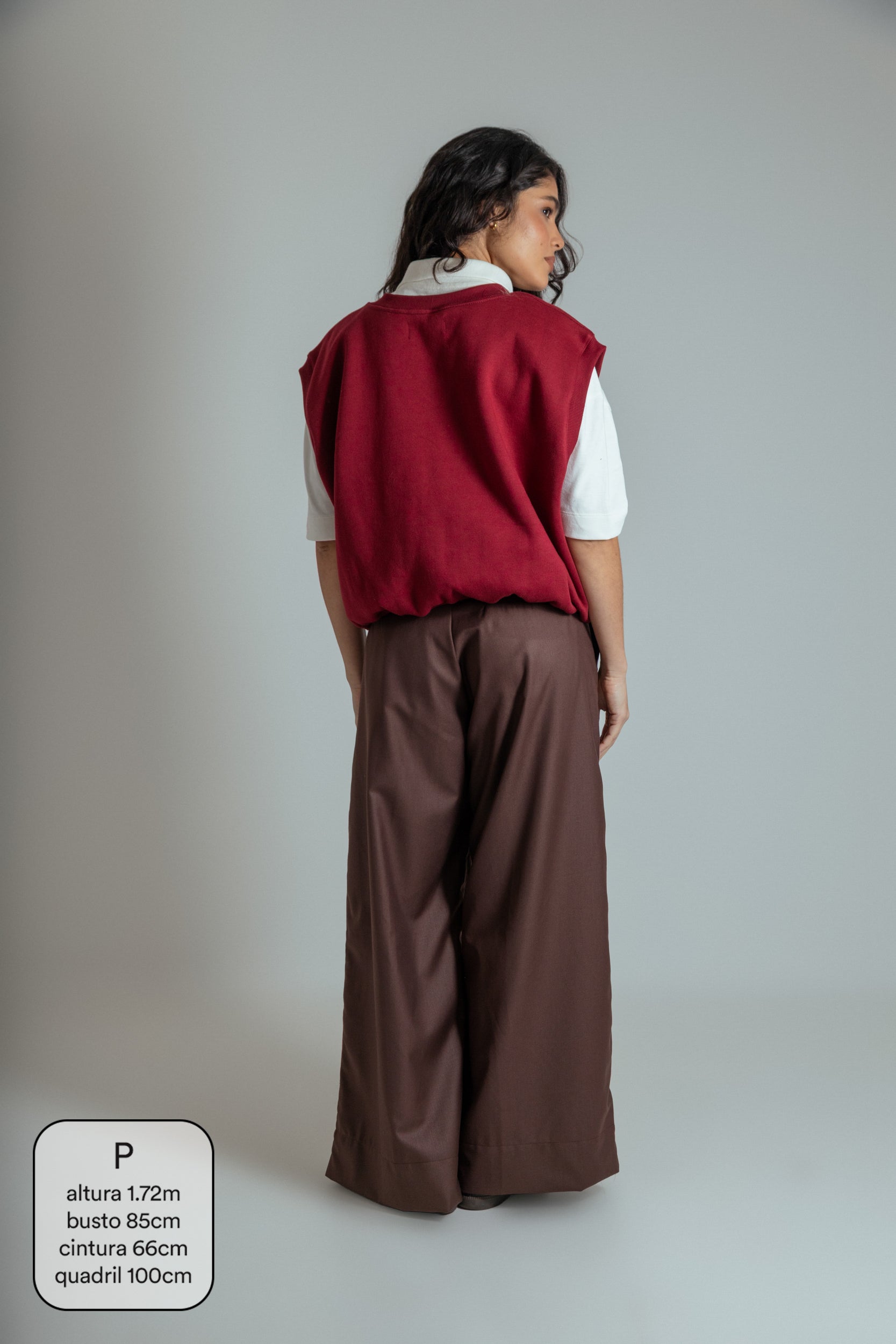 calça alfaiataria ajustável chefa