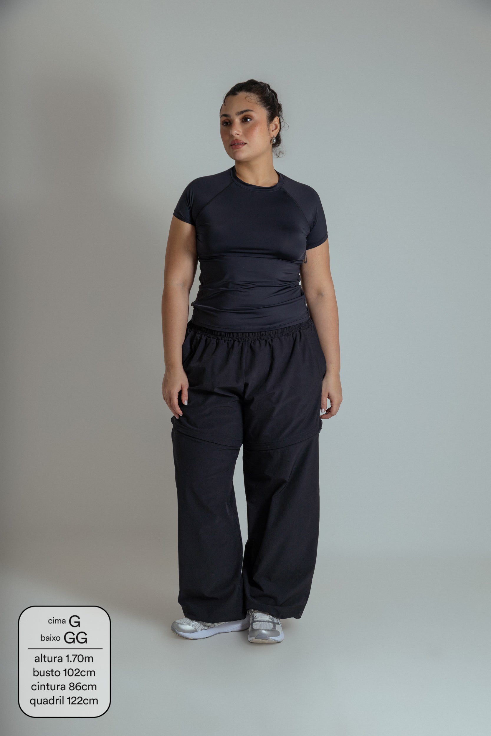 calça shorts reversível gym babe