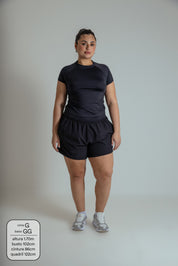 calça shorts reversível gym babe