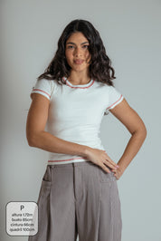 baby tee cherry de algodão