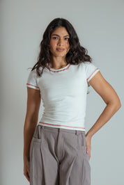 baby tee cherry de algodão