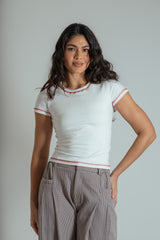 baby tee cherry de algodão