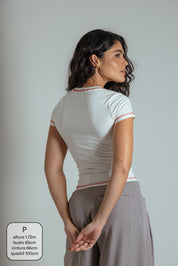 baby tee cherry de algodão