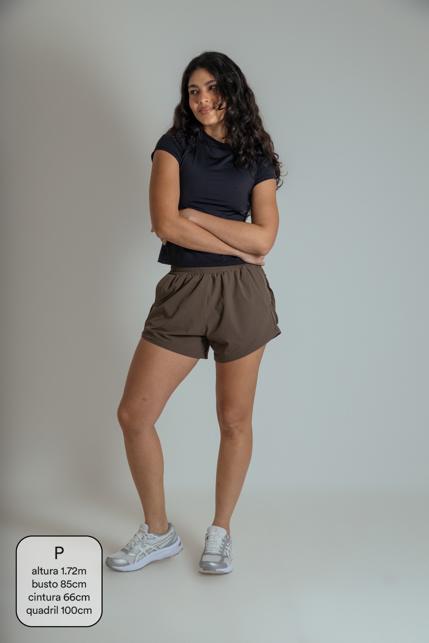 calça shorts reversível gym babe