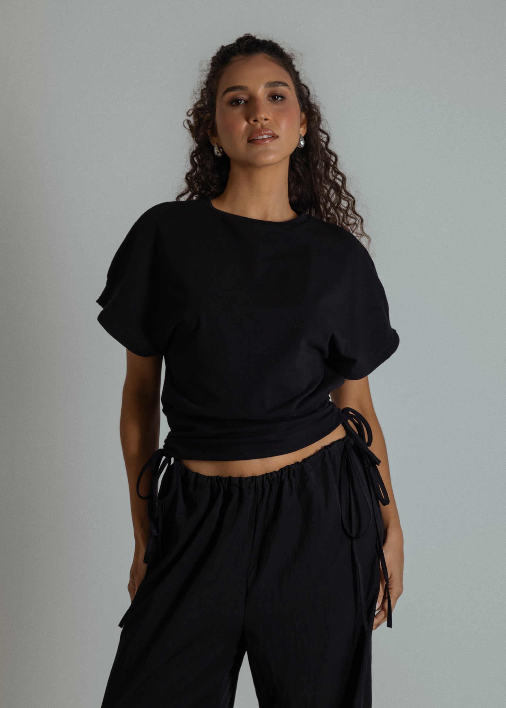 blusa com altura regulável de algodão