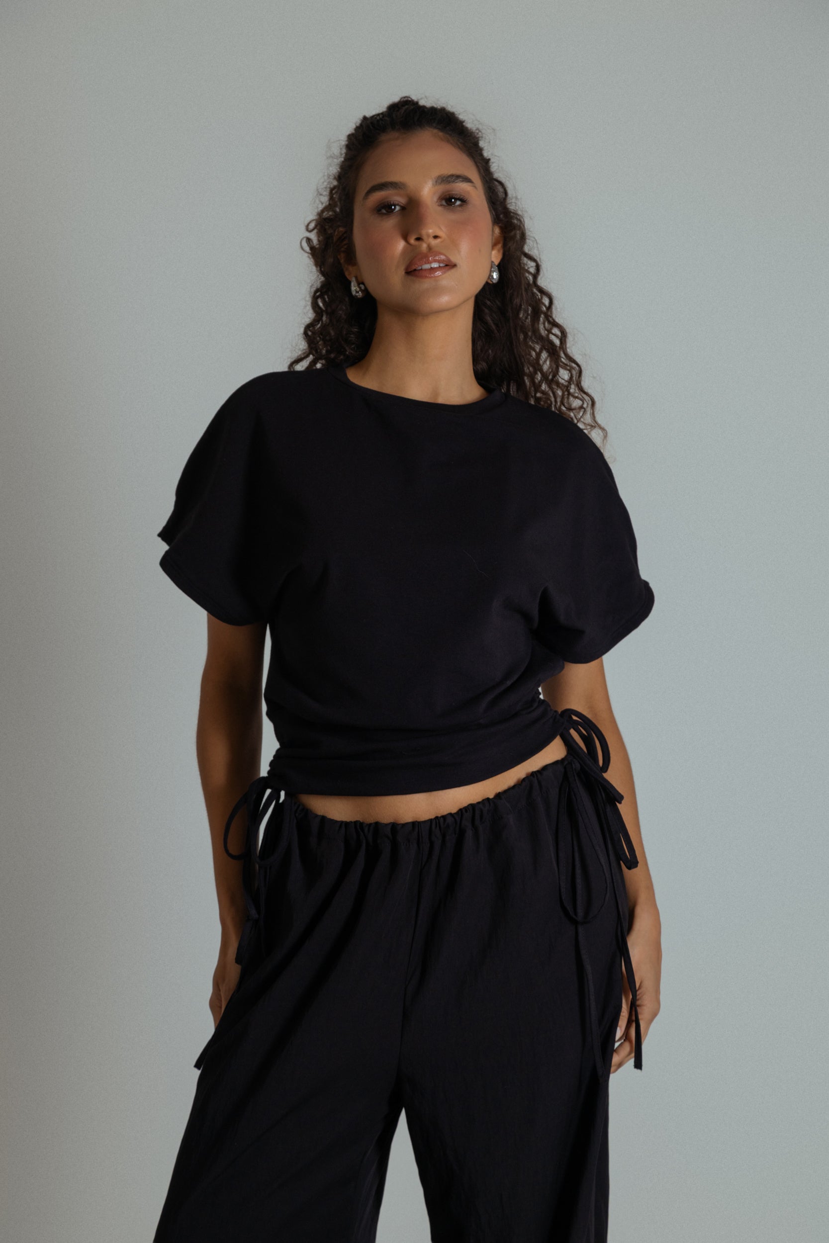 blusa com altura regulável de algodão